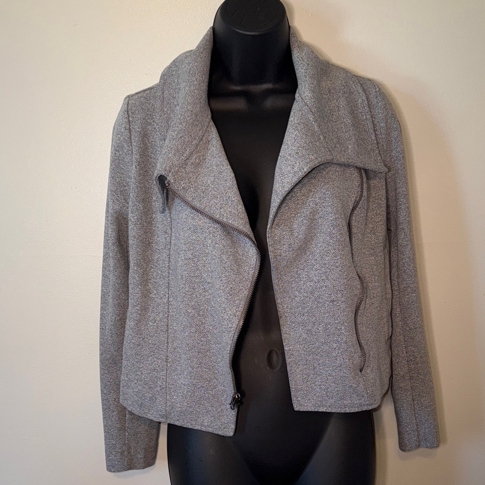 Banana Republic Tweed Women's Blazer Jacker Size XS Gray Business Casual Work